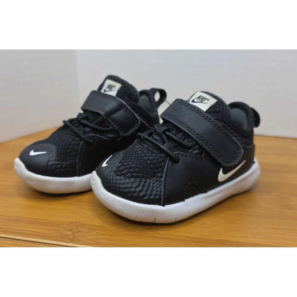Nike Flex Contact 3 Kids Size 4C US Black/White Toddlers AR4155-001